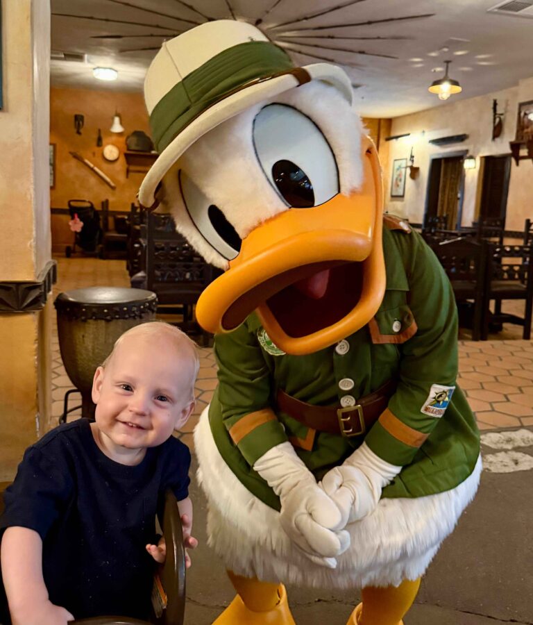 IMG 3073Carson with Donald Duck cropped compressed